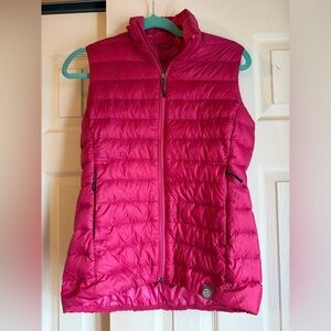 REI Co-op Down Fill Vest Womens Jacket Puffer XS Pink Zip Outdoor